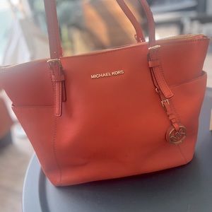 MICHAEL KORS Medium Saffiano Leather Handbag